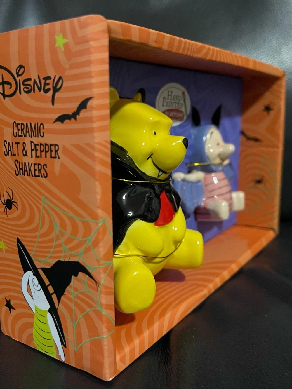 Halloween Disney Winnie The Pooh Bat Salt and Pepper Shakers